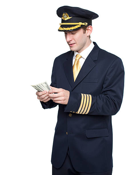 istock Young man in the form of a passenger plane pilot 187455964