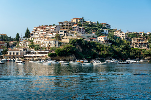 Syvota, Greece - August 20, 2023. Syvota Greece, summer vacation destination in Epirus Ionian coast