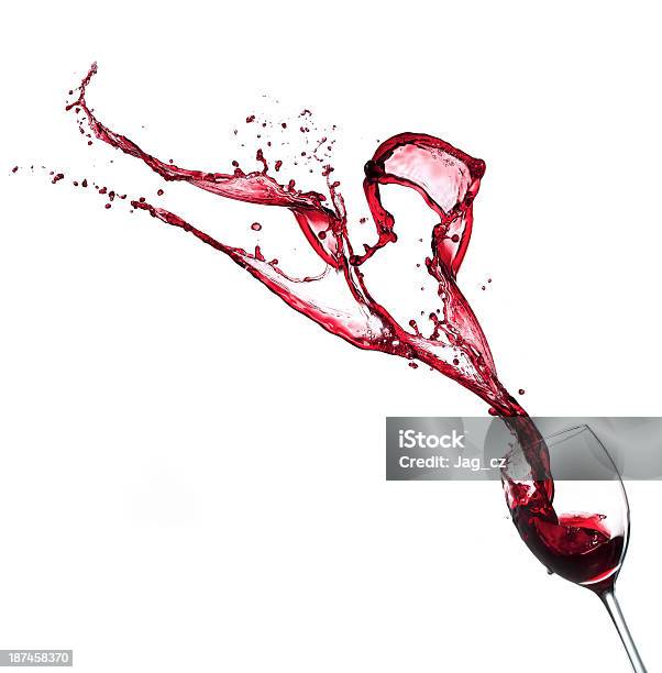 Red Wine Stock Photo - Download Image Now - Cut Out, Red Wine, Splashing