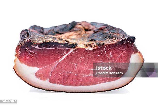 Delicious Italian Speck Stock Photo - Download Image Now - Spotted, Ham, Cut Out