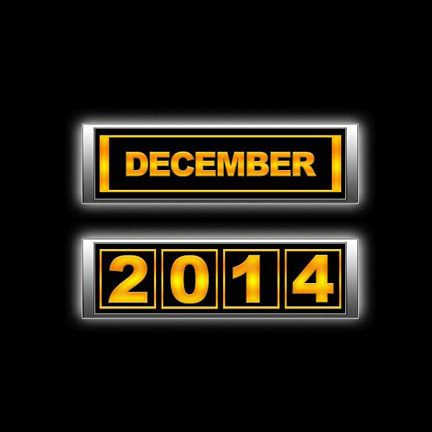 December 2014. Illustration with a Calendar 2014, month of December. 2014 stock pictures, royalty-free photos & images