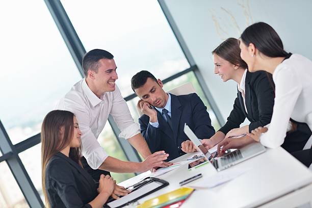 istock business people in a meeting at office 187459818