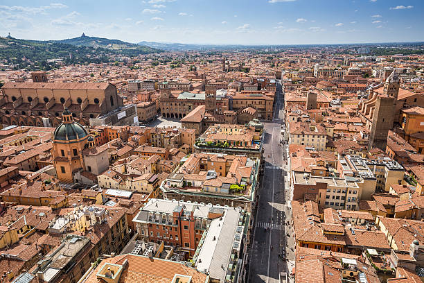 istock aerial view from Asinelli tower in Bologna, Italy 187460929