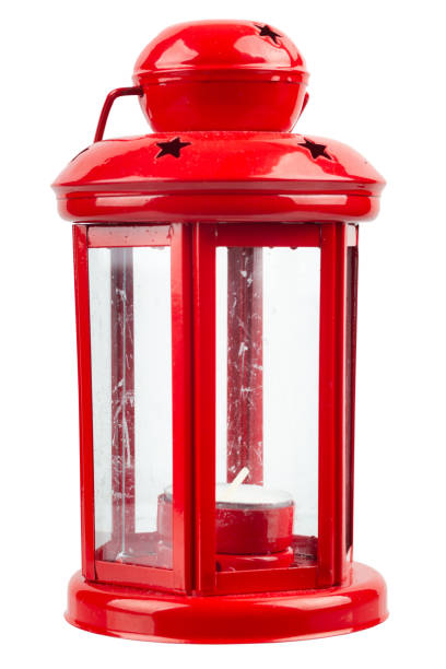 istock Retro vintage candle lantern isolated on white 1874612140