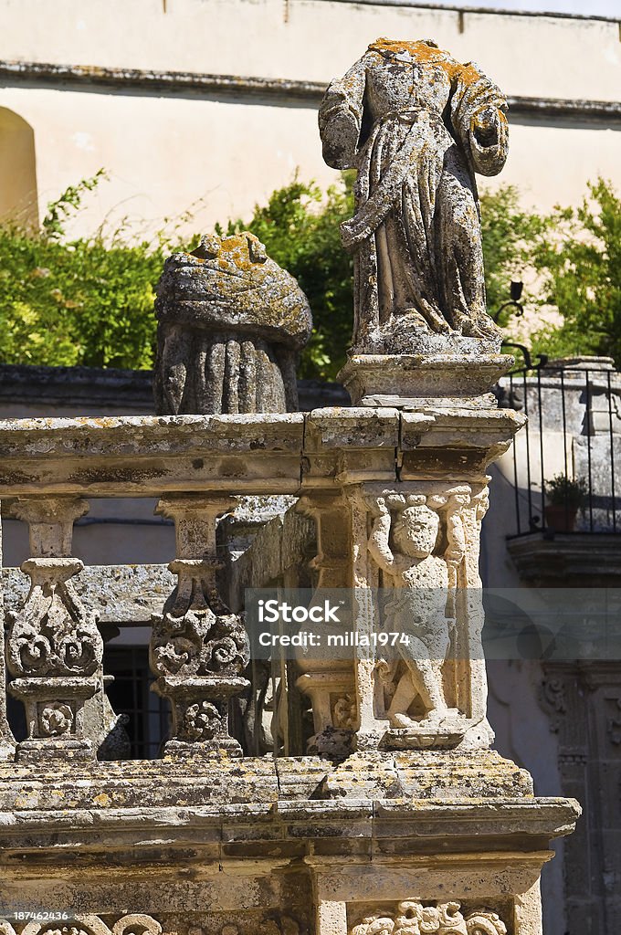 Column of St. Andrea. Presicce. Puglia. Italy. Ancient Stock Photo