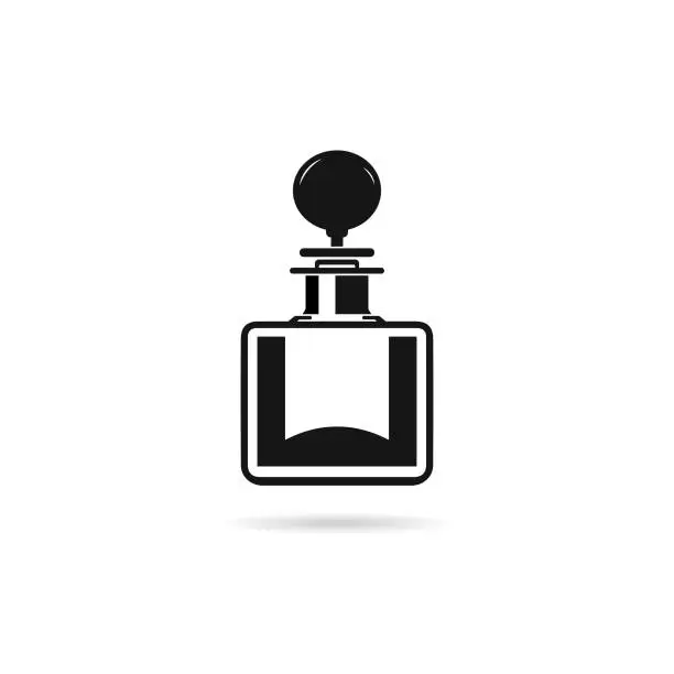 Vector illustration of Retro style perfume bottle