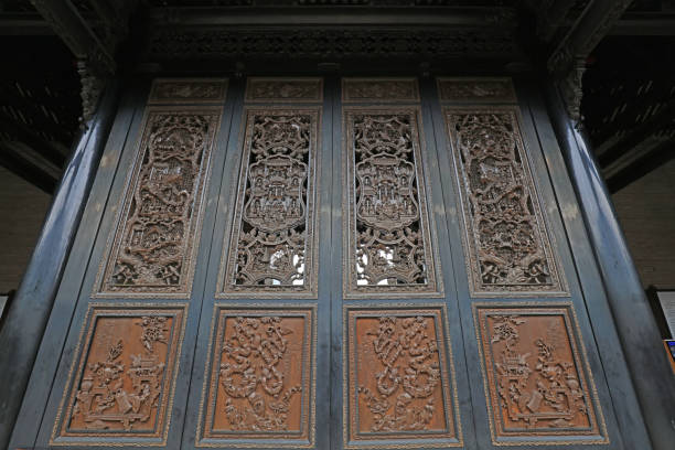 istock Chinese classical wooden window lattice crafts 1874639323