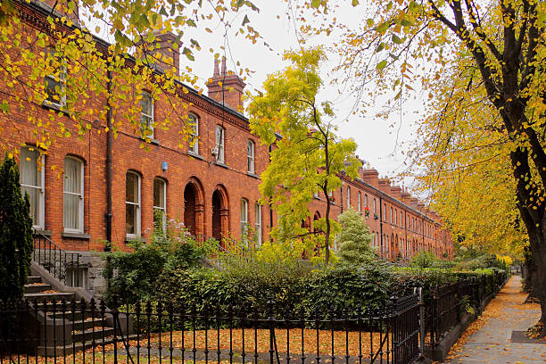 istock Terraced houses in autumn 187466116