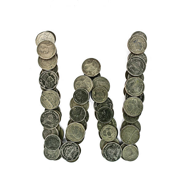 istock Alphabet from the coins. 187466444