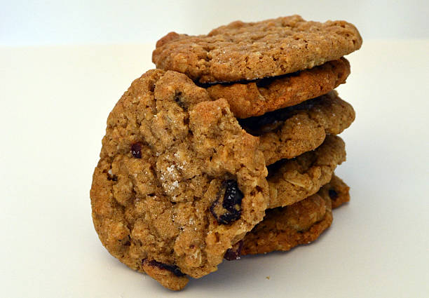 istock Stack of Homemade Oatmeal Cookies 187466810