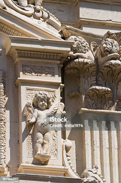 Duomo Kirche Lecce Apulien Italien Stockfoto und mehr Bilder von Apulien - Apulien, Architektonische Säule, Architektur