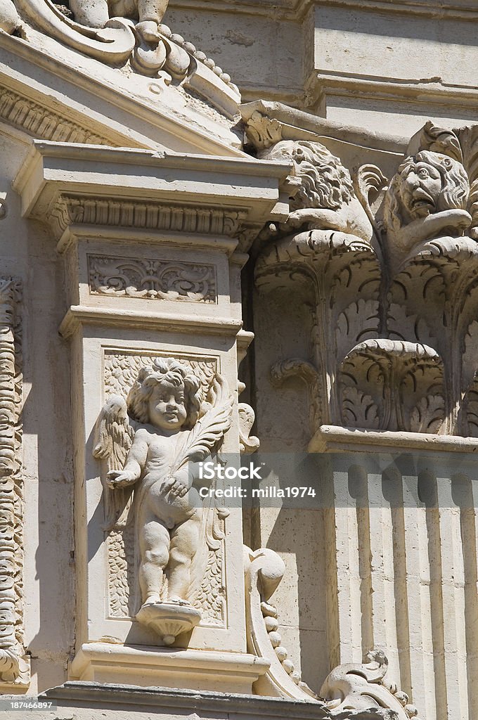 Iglesia de la catedral Duomo.  Lecce.  Puglia.  Italia. - Foto de stock de Acontecimientos en las noticias libre de derechos