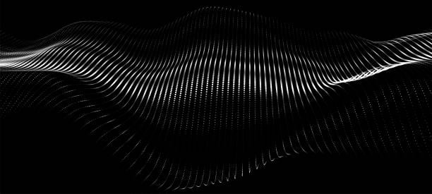 istock Abstract digital particle wave. Futuristic dot wave. Dynamic wave of luminous dots. Futuristic background for presentation design. Technology background vector. Vector illustration 1874695705