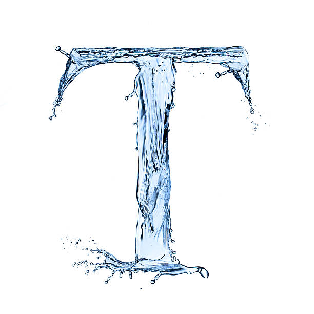 istock Illustration of a water feature making the letter T 187471050