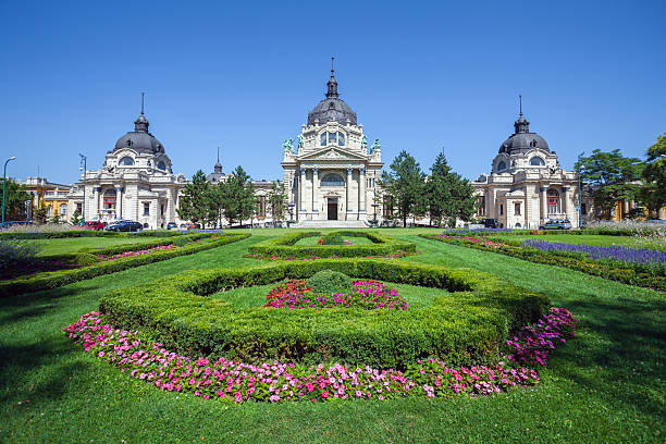 Thermal Baths and Spa, Budapest stock photo