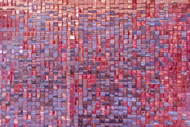 istock Pink Metallic Tiles Background 1874736066