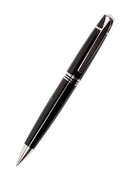 istock black and silver ball pen, isolated on white 187474651