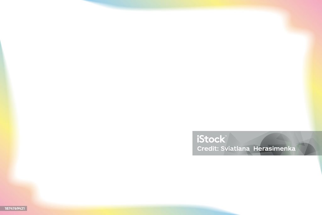 Gradient Borde Rectangular Blurred Gradient Border Vector Illustration Stock ...