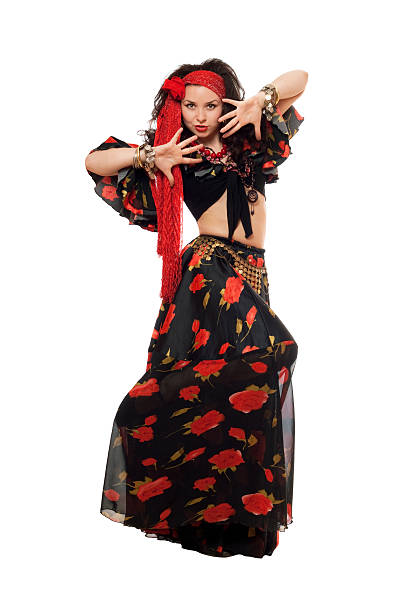 istock Expressive gypsy woman 187477052