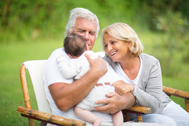 istock Grandparents and grandson 187480005