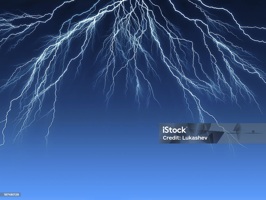Elektro Blitz in the sky - Lizenzfrei Abstrakt Stock-Foto