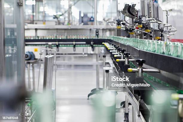 Bottling Plant Stock Photo - Download Image Now - Machinery, Food And Drink Industry, Manufacturing