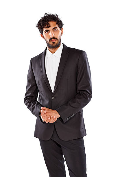 istock Businessman looking confidently at you 187482971