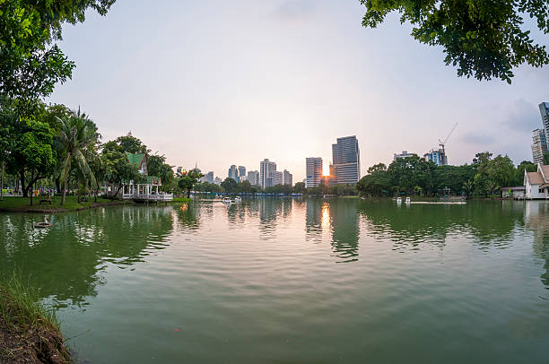 istock Bangkok Cityscape And Sunset 187483099
