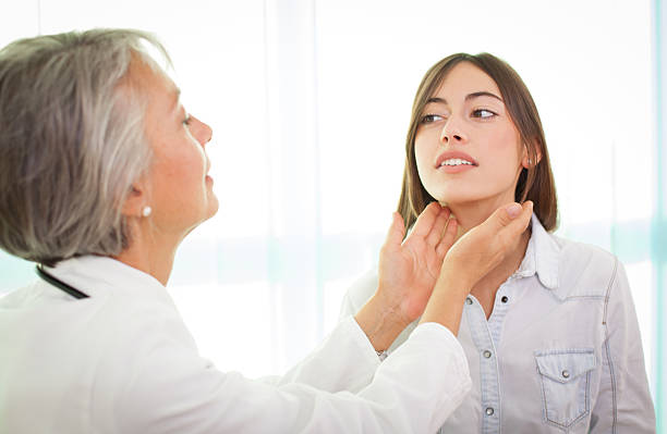 istock A doctor examining a woman patient 187483287