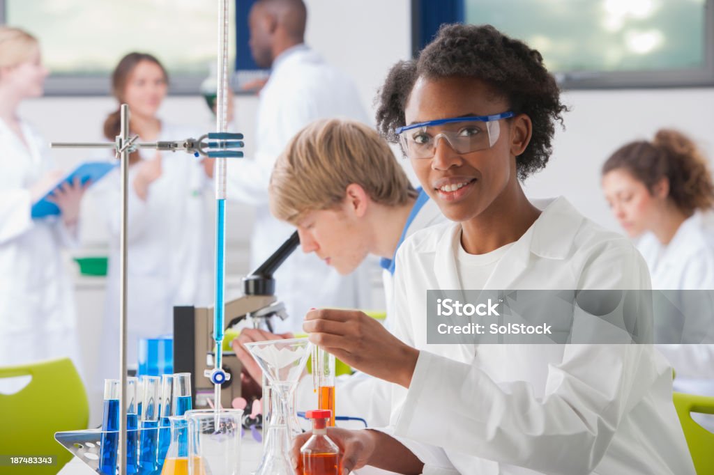 Science Section Students Student In A Science Class Stock Photo - Download Image Now - Adult ...
