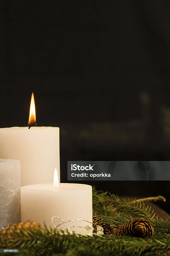 Weihnachten-Kerzen - Lizenzfrei Advent Stock-Foto