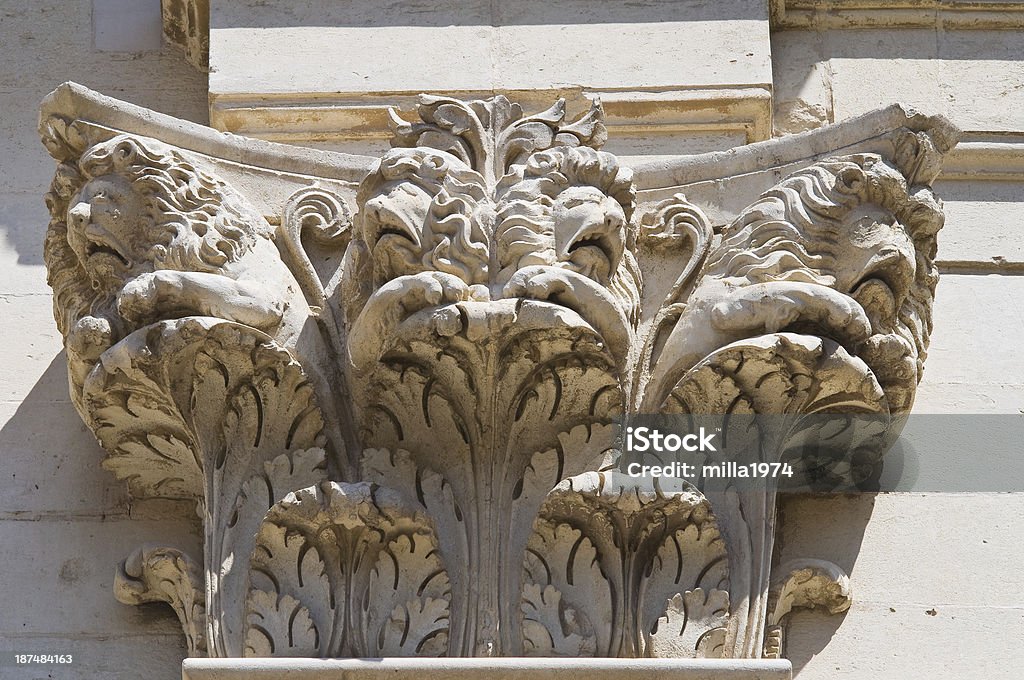 Duomo Basilica.  Lecce.  Puglia.  Italia. - Foto stock royalty-free di Ambientazione esterna