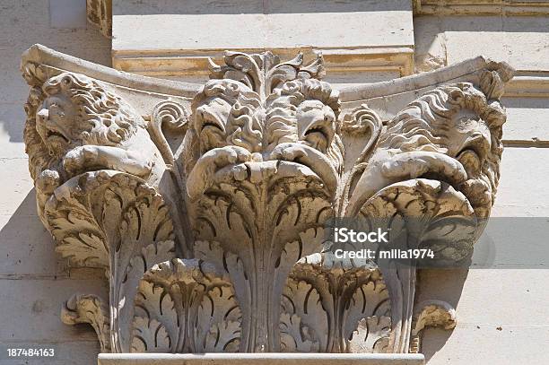 Duomo Basilica Lecce Puglia Italia - Fotografie stock e altre immagini di Ambientazione esterna - Ambientazione esterna, Antico - Condizione, Architettura