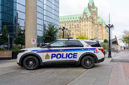 A City of Ottawa police car is seen in Ottawa, Ontario, Canada - October 15, 2023.