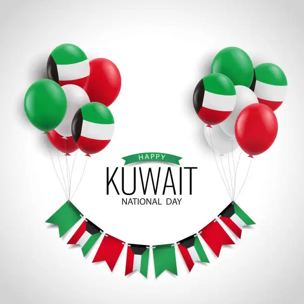 Vector illustration of National Day Kuwait.