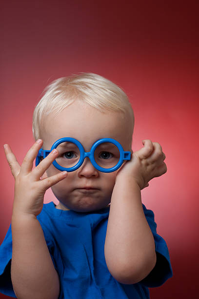 Child With Glasses stock photo