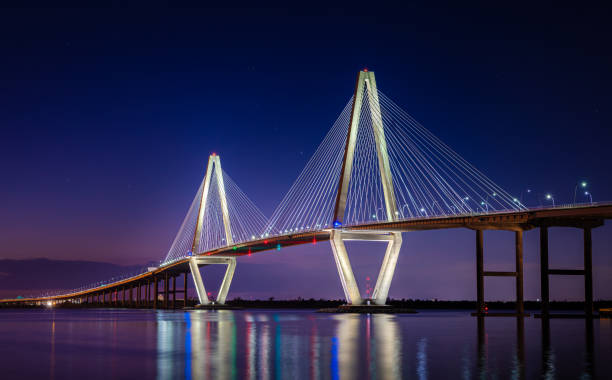 istock Ravenel Bridge Charleston South Carolina Night Sky 1874867676