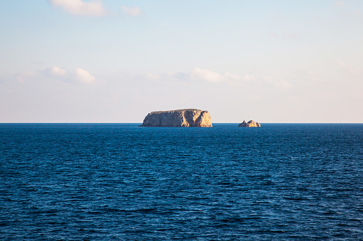 View of St Michaels mountain near Marazion, Cornwall, UK