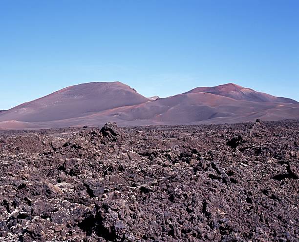 istock Volcanic lava beds, Lanzarote. 187490036
