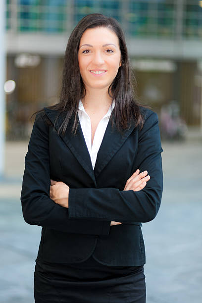 istock Beautiful businesswoman in urban setting 187491306
