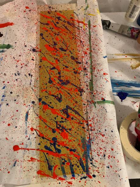 istock Abstract art painting on canvas 1874920660
