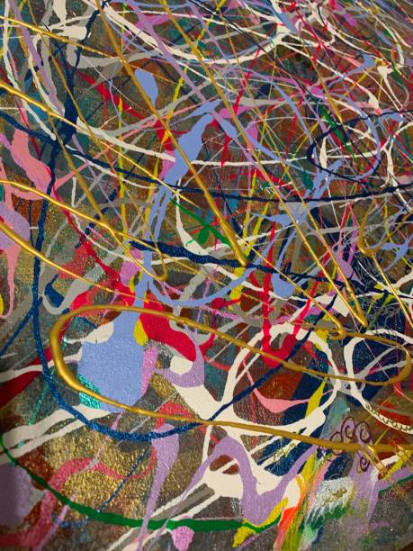 istock Abstract art painting on canvas 1874927932
