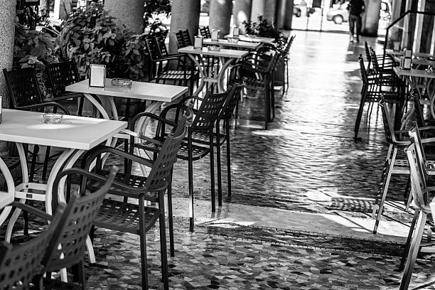 istock Italian cafe black and white 187493662
