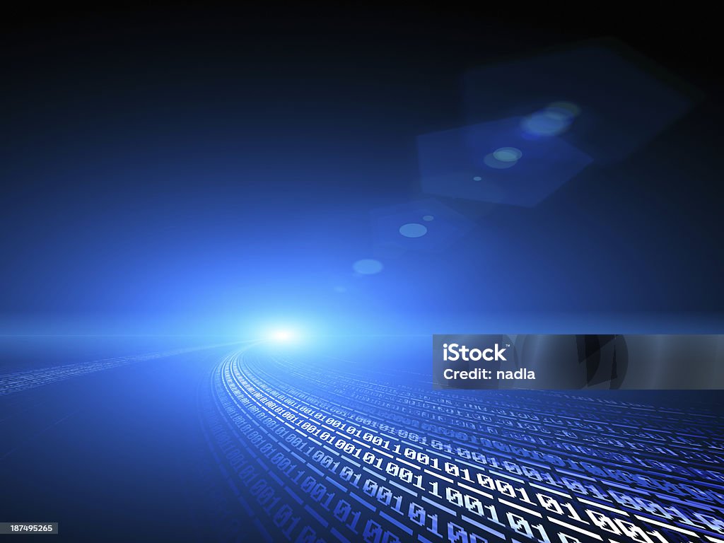 Blue Binary Code Background Information Concept Stock Photo - Download ...