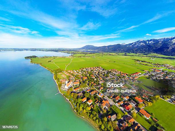 Photo libre de droit de Vue Aérienne De Paysage De La Bavière Allemagne banque d'images et plus d'images libres de droit de Allemagne - Allemagne, Automne, Bavière