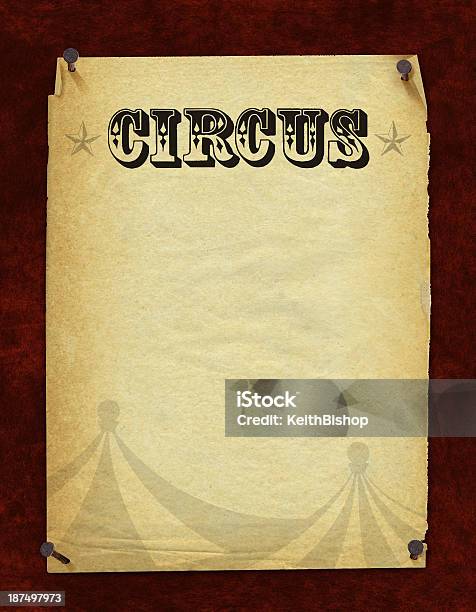 Ilustración de Circus Póster Retro Fondo y más Vectores Libres de Derechos de Circo - Circo, Póster, Acontecimiento