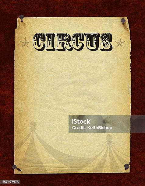 Affiche De Cirque Fond Rétro Vecteurs libres de droits et plus d'images vectorielles de Affiche - Affiche, Cirque, Antiquités