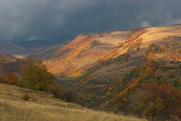 Fall in the mountains stock photo