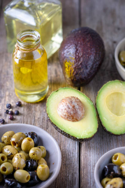 istock Avocado, olives and oil 1874996486