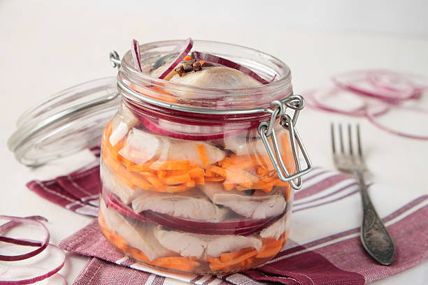 istock Jar of pickled herring 187499767